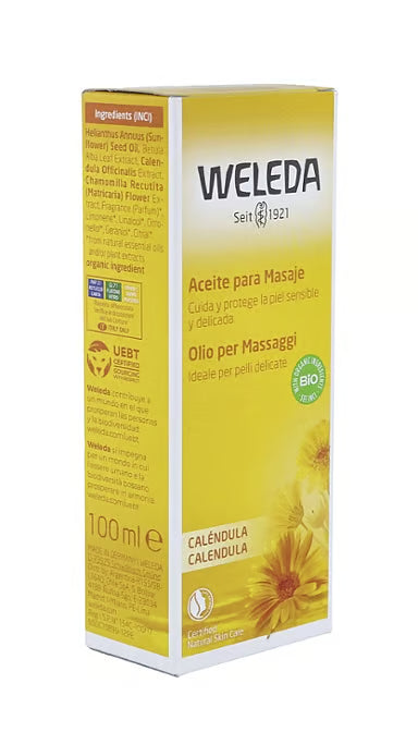 Aceite para Masaje con Caléndula 100ml.