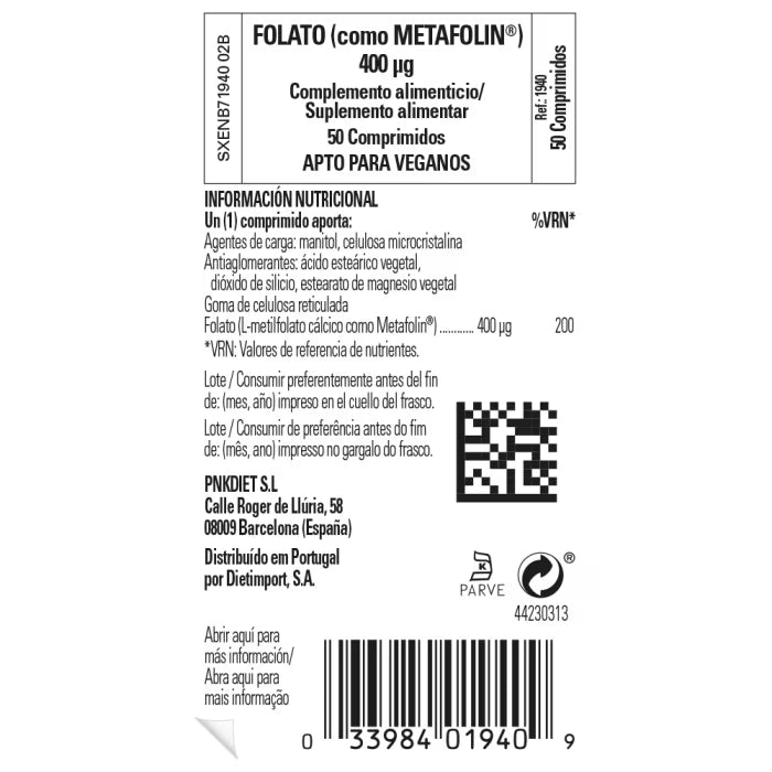 Folato 400 µg