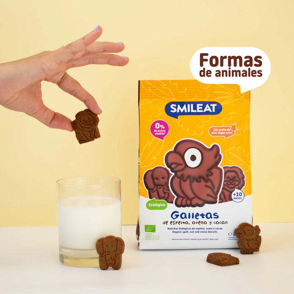 Galletas Infantiles de Avena, Espelta y Cacao Bio 220gr.