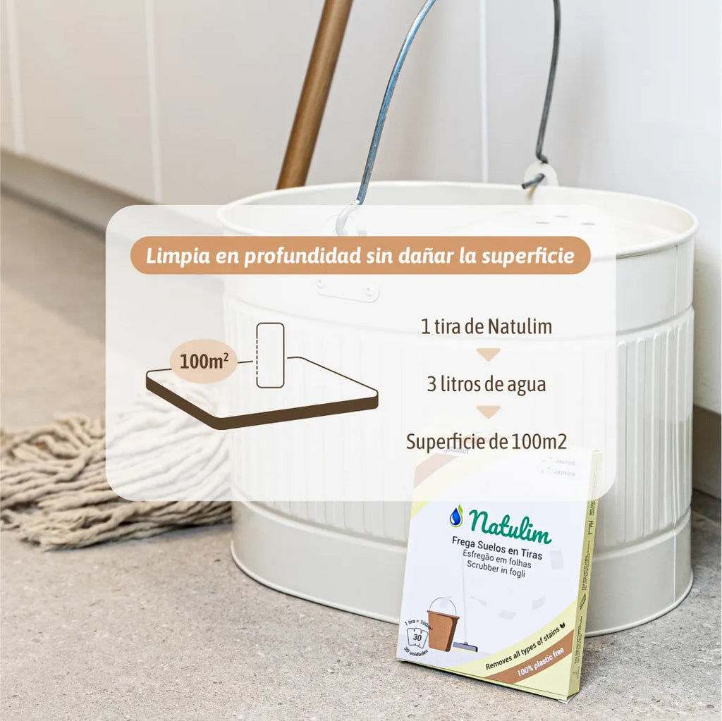 Friegasuelos - 30 Eco-Tiras - Natulim
