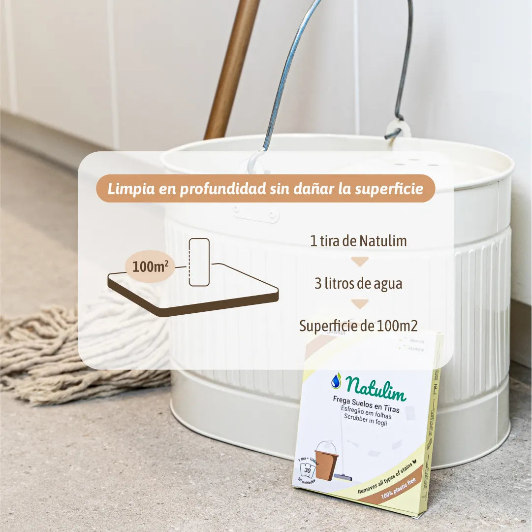 Friegasuelos - 30 Eco-Tiras - Natulim