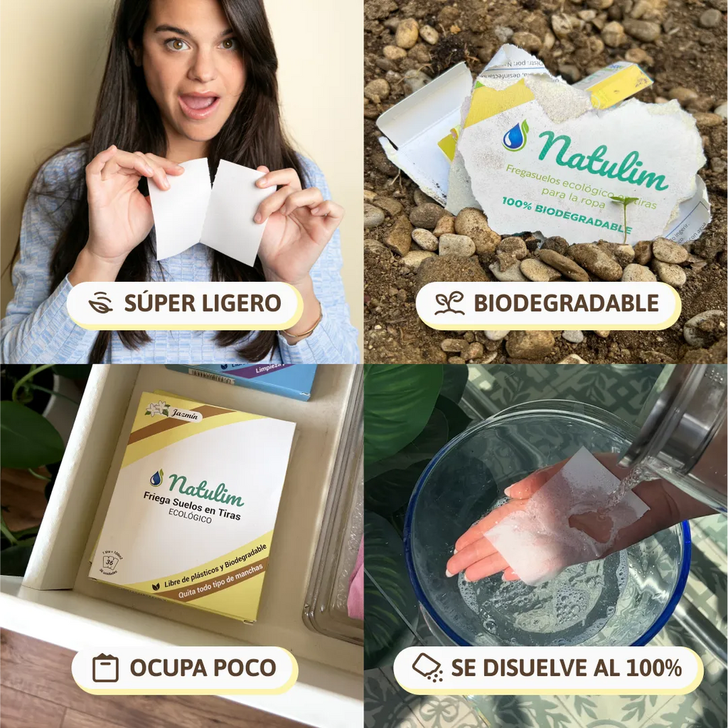 Friegasuelos - 30 Eco-Tiras - Natulim