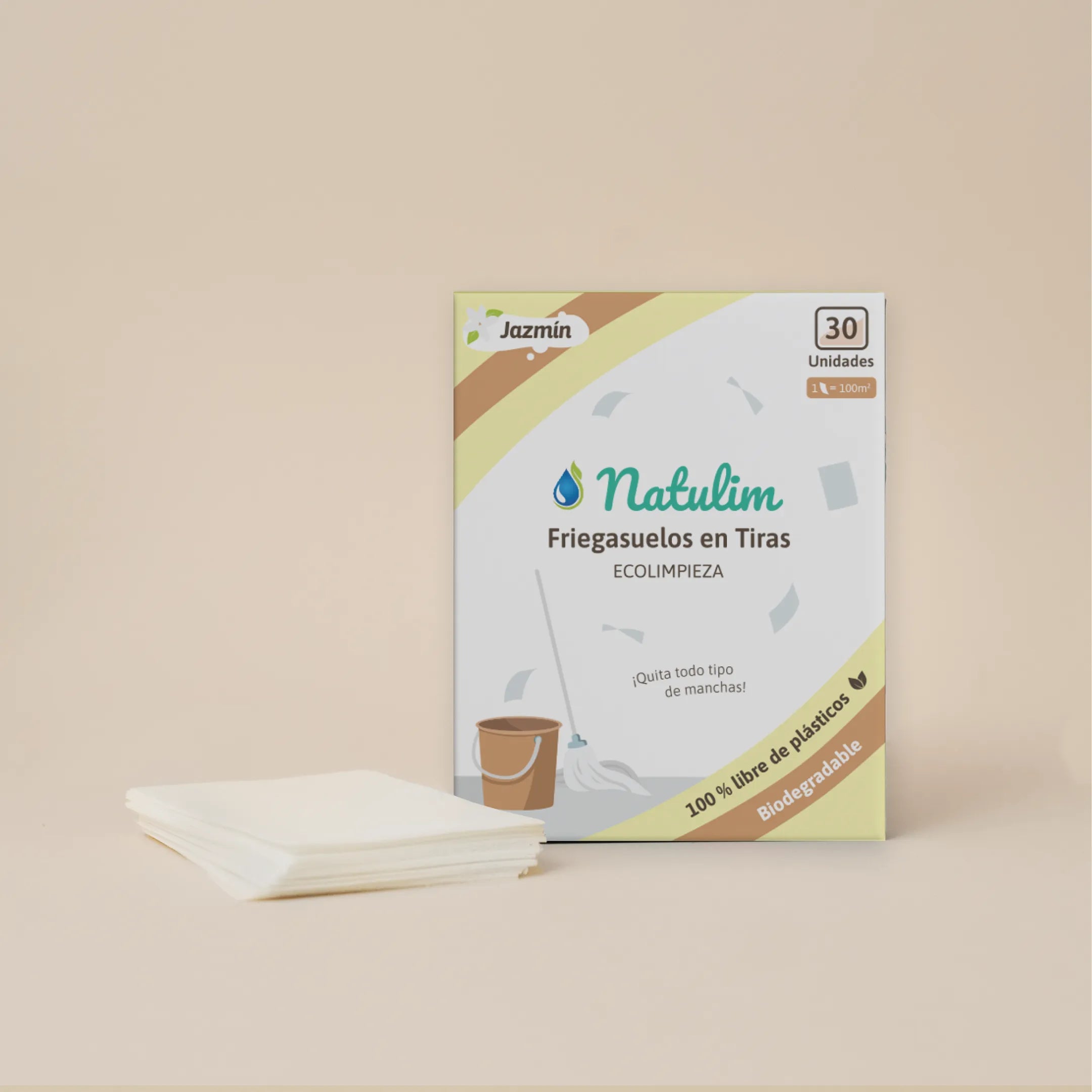 Friegasuelos - 30 Eco-Tiras - Natulim