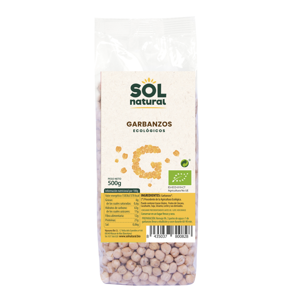 Garbanzos bio 500g
