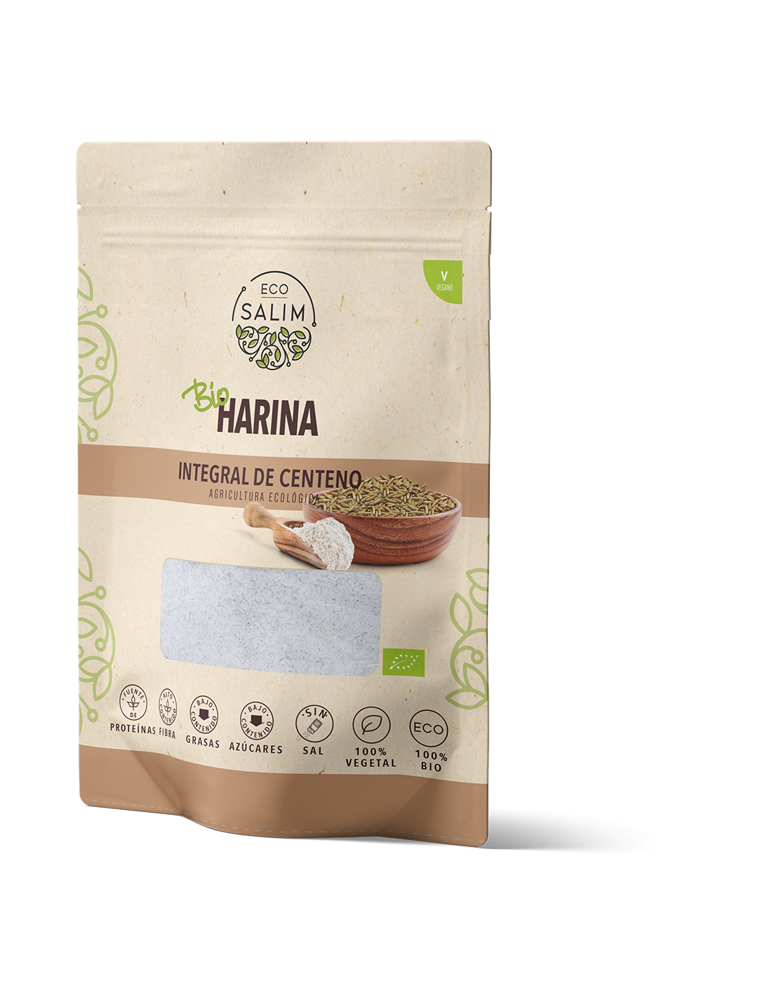 Harina Integral de Centeno Eco 500gr.