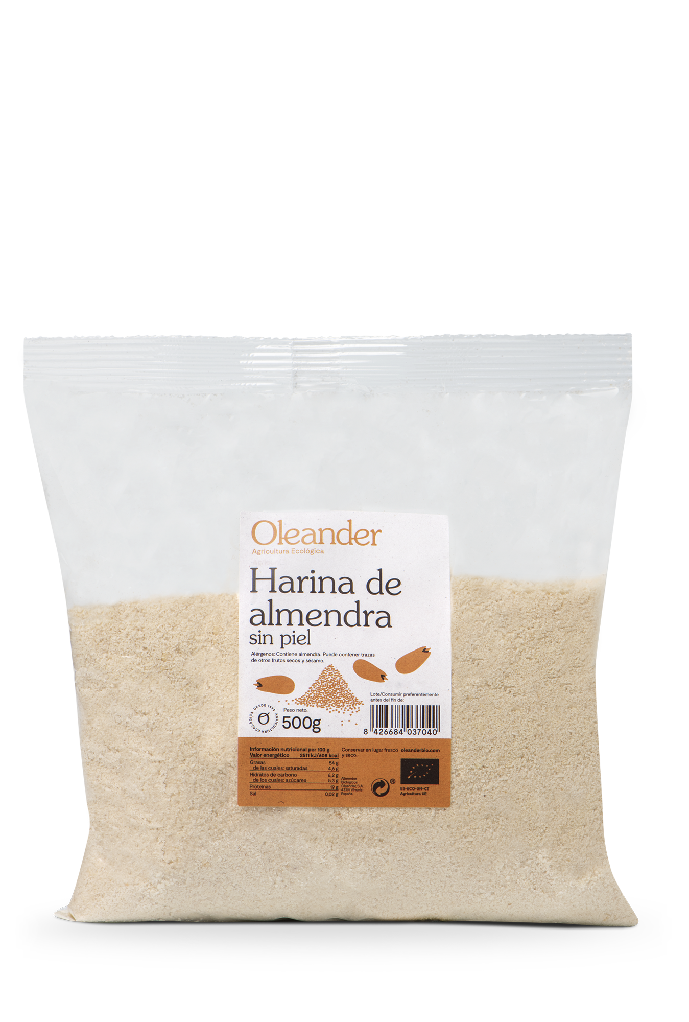 Harina de Almendra Sin Piel 500g