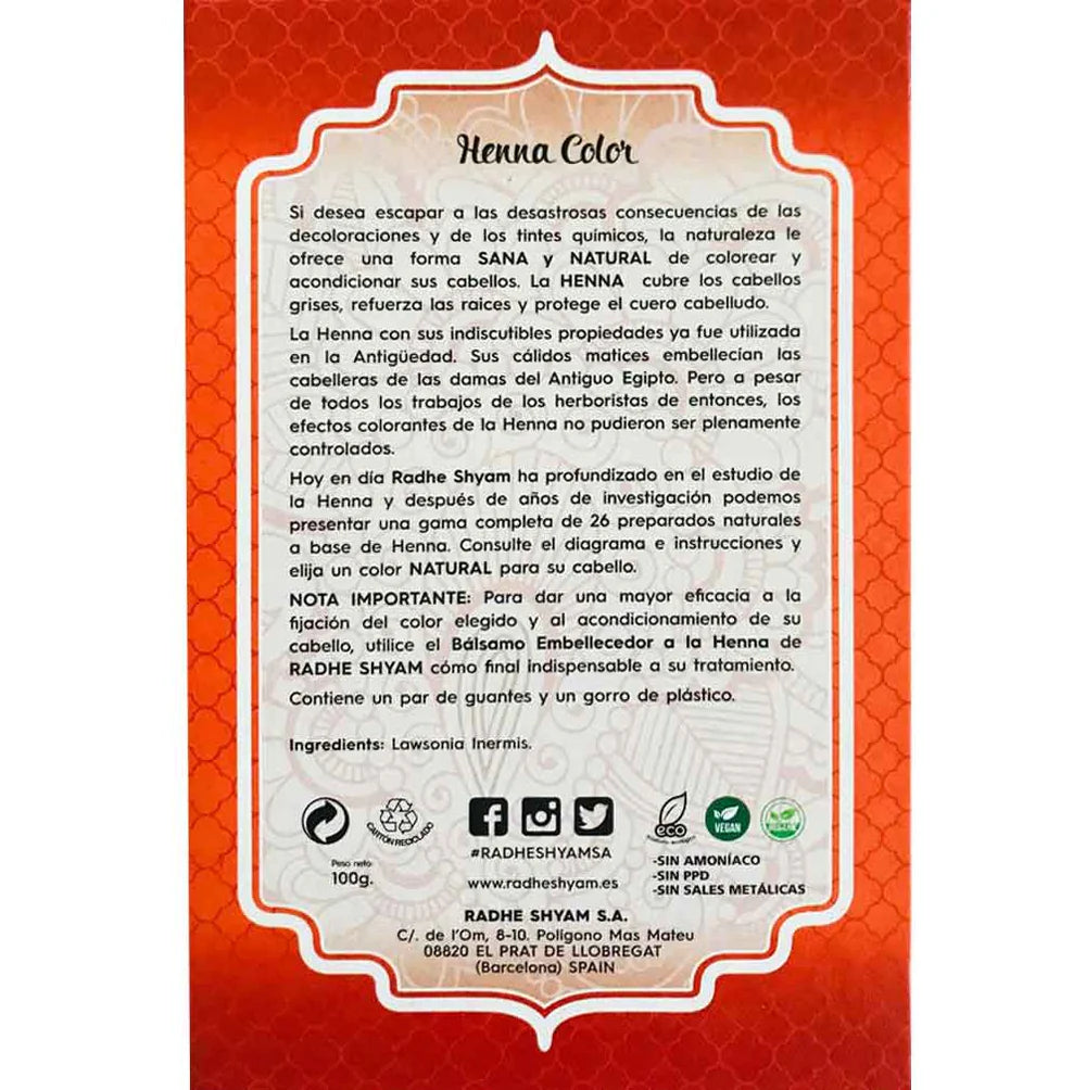 Henna Color Cobre