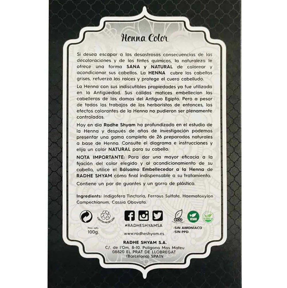 Henna Color Negro