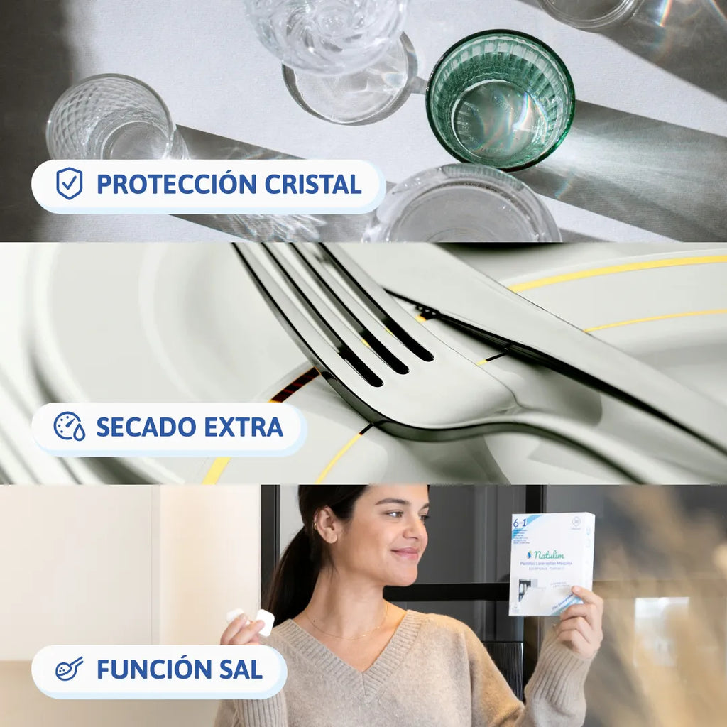 Eco Pastillas Lavavajillas 6 en 1 - 60 Lavados