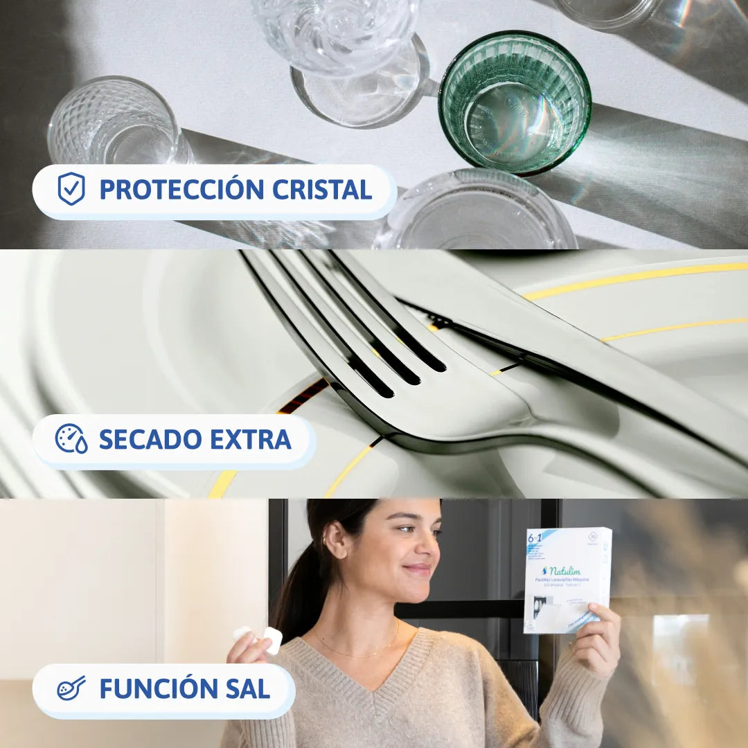 Eco Pastillas Lavavajillas 6 en 1 - 60 Lavados