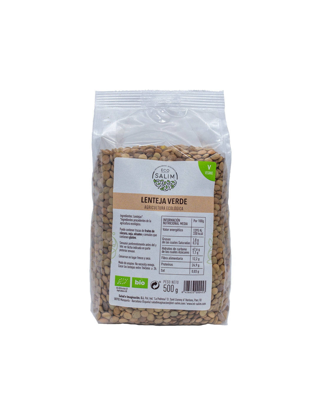 Lenteja Verde 500gr.