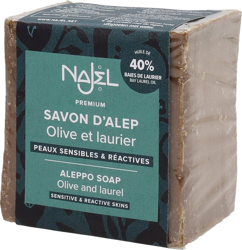 Jabón tradicional de Alepo 40% laurel