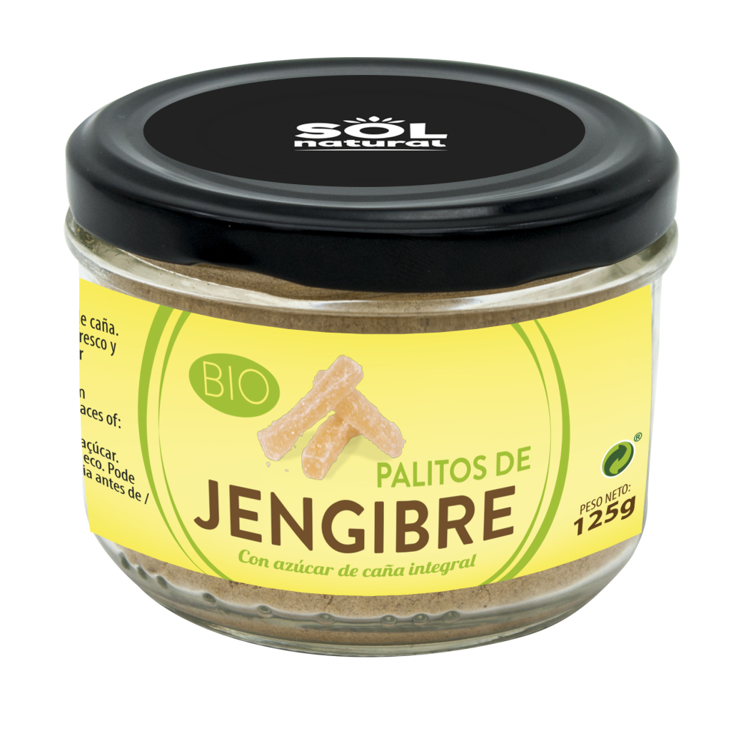 Palitos de jengibre bio 125g