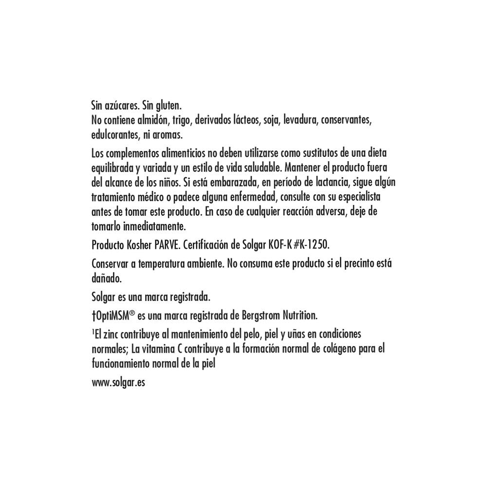 Fórmula Pelo Piel y Uñas