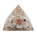 Pirámide Orgonita de Piedra Luna en Resina con Espiral 7x7cm