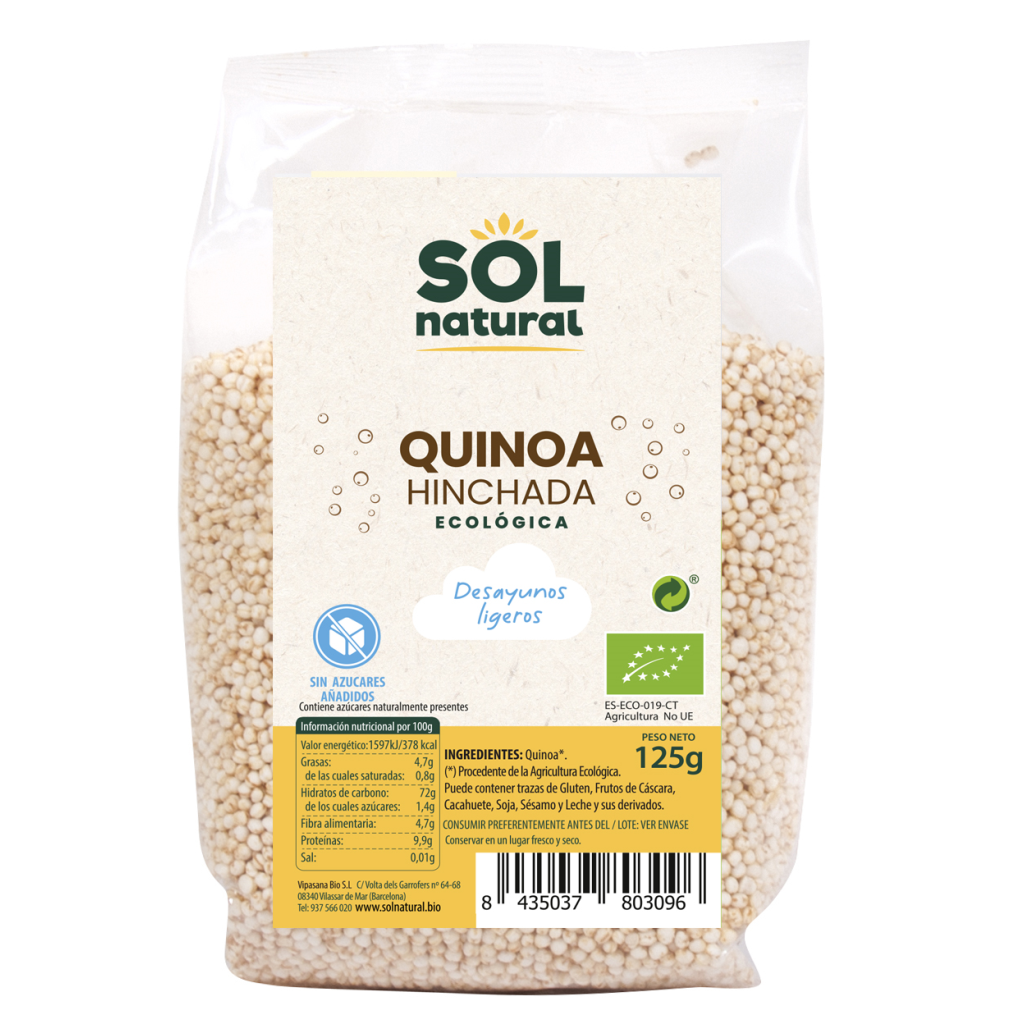 Quinoa hinchada desayuno bio 125g