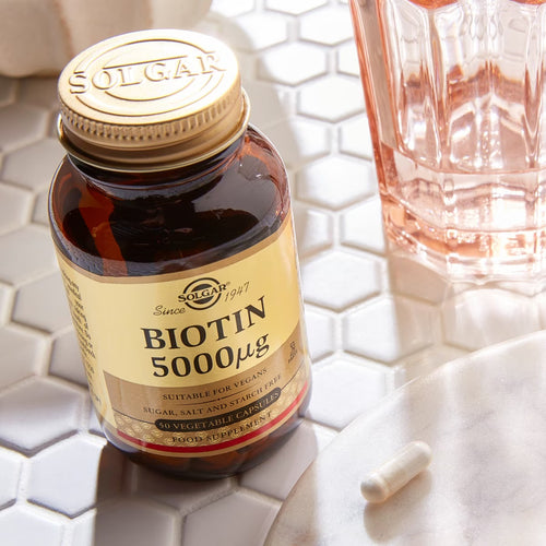 Biotina 5000μg - 100 cápsulas vegetales
