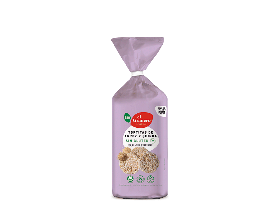Tortitas de Arroz y de Quinoa Bio 120g.