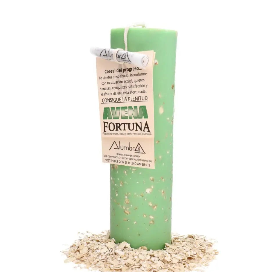 Vela artesanal con avena - Fortuna