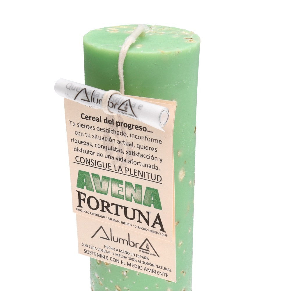 Vela artesanal con avena - Fortuna
