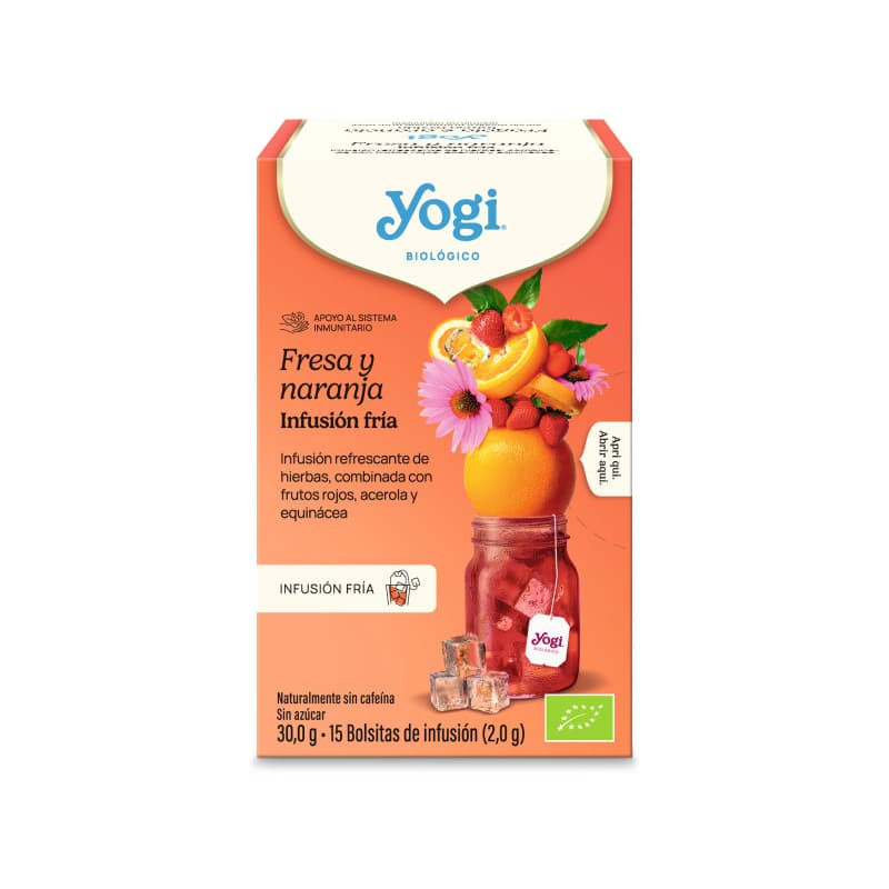 Yogi Tea Frio Fresa y Naranja